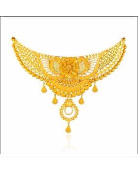 Classic Gleam Gold Necklace Set