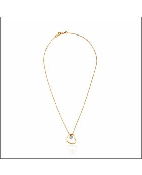 Dainty Heart Charm Gold Chain