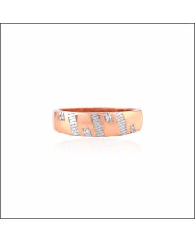 Sophisticated Sparkle Rose Gold Ring