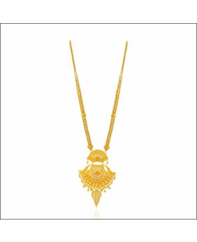 Classic Statement Gold Long Necklace  