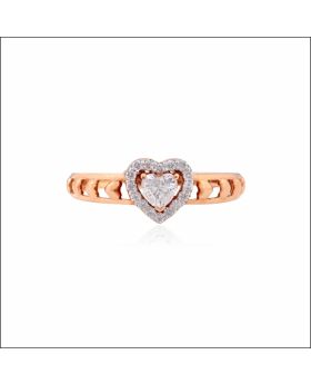 Delightful Heart Rose Gold Ring