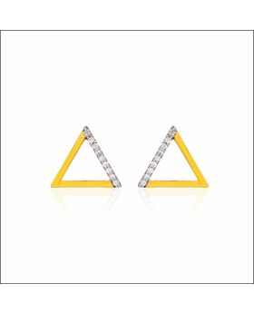 Captivating Triad Gold Earrings