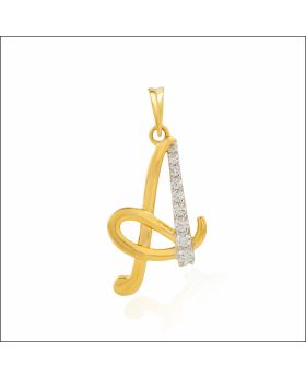 Forever Gleam Alphabet A Diamond Pendant