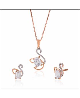 Classic Enchantment Rose Gold Pendant Set