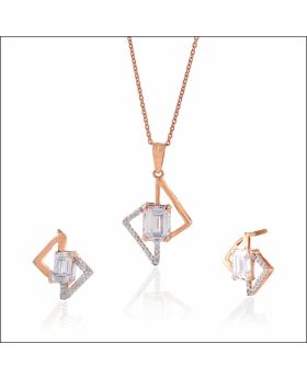 Charismatic Allure Rose Gold Pendant Set