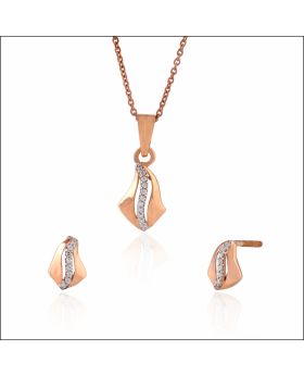 Gracious Elegance Rose Gold Pendant Set