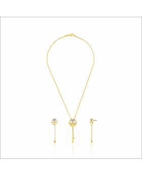  Dainty Hearts Gold Chain Set