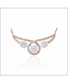 Forever Elegance Diamond Mangalsutra Locket