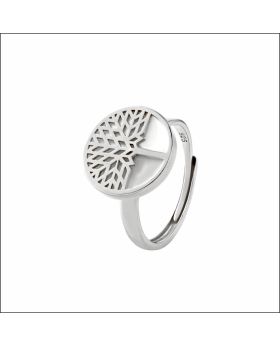 Opaque Opulence Silver Ring
