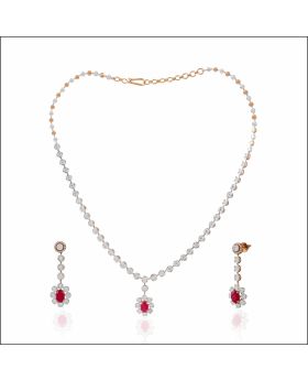 Captivating Glory Diamond Necklace Set