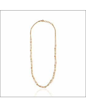 Enigmatic Multi Layer Gold Chain