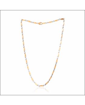 Modish Brilliance Dual tone Gold Chain