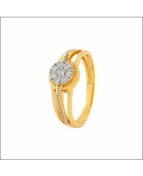Modish Halo Setting Diamond Ring
