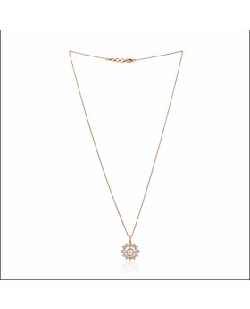 Radiant Starburst Diamond Pendant Set