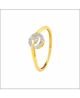 Sparkling Heart Diamond Ring