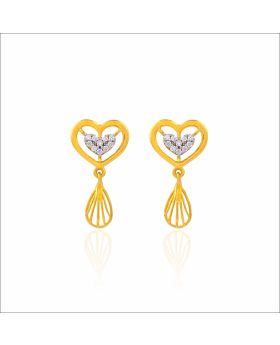 Eternal Heart Gold Earrings