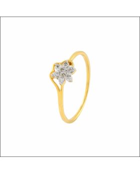 Dazzling Floral Motif Diamond Ring