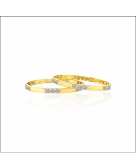 Sculpted Shine Diamond Bangles