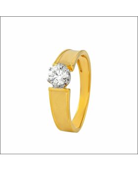 Graceful Claw-Set Solitaire Diamond Ring