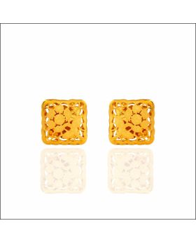 Glimmering Radiance Gold Earrings 