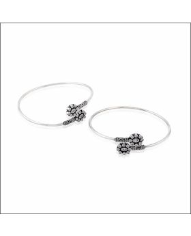 Antique Floral Charm Silver Chaada