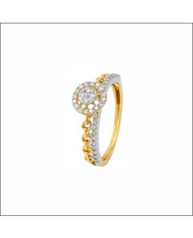 Sophisticated Halo Set Diamond Ring