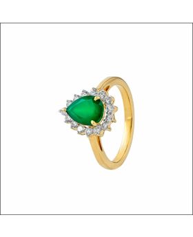 Exquisite Pear Cut Diamond Ring
