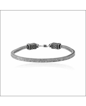 Rugged Vintage Sterling Silver Bracelet