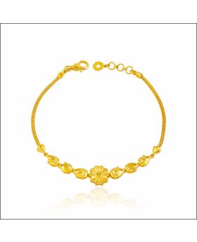 Florid Bloom Yellow Gold Bracelet