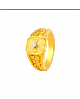 Contemporary Style Gold Ring