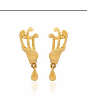 Chic Artistic Fluid Gold Drop Earrings
