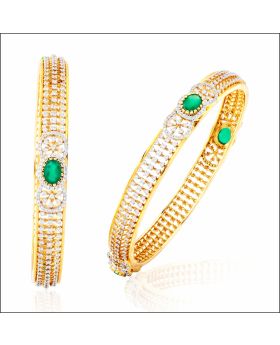 Aisshpra Diamond Bangles in 14 Kt Contemporary Design Jewellery for Women