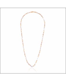 Aisshpra Italian Style Machine made Unisex Gold Chain in 18 Kt Casual Wear Jewellery 