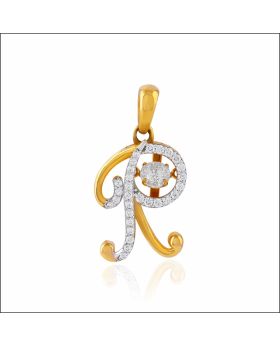 Ravishing Alphabet R Gold Locket