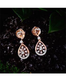 Radiant Heartdrop Diamond Necklace Earrings