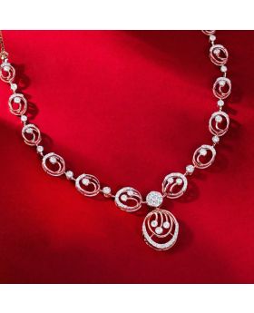 Opulent Loop Diamond Necklace 