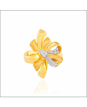 Aisshpra Classic Gold Ring in 18 Kt Stylish Daily Wear Jewellery for Women