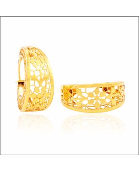 Aisshpra Gold Stud Earrings in 18 Kt Stylish Party Wear Jewellery for Women