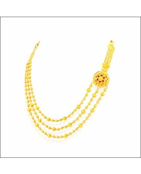 Aisshpra Matarmala Design Gold Necklace in 22 Kt Party Wear Jewellery for Women 