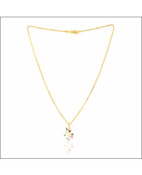 Aisshpra Gold Chain Set in 18 Kt Dreamy Unicorn Design Jewellery for Kids 
