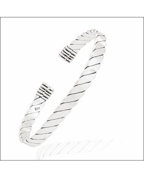 Aisshpra 92.5 Sterling Silver Kada Stylish Traditional Wear Jewellery for Men