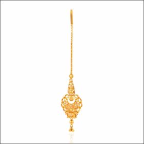 Enigmatic Radiance Gold Maang Tikka 