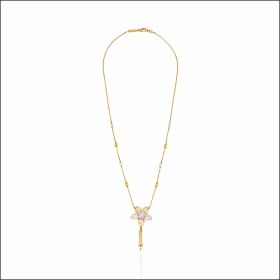Mesmerising Floral Design Gold Chain