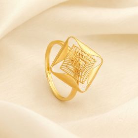 Regal Geometric Gold Ring