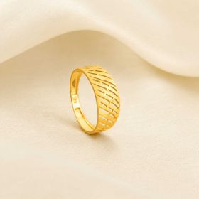 Modern Cutwork Gold Ring