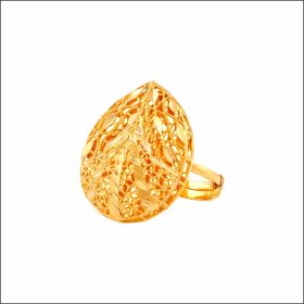 Ornate Filigree Gold Cocktail Ring