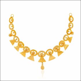 Opulent Filigree Gold Necklace 