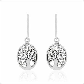 Artistic Filigree Sterling Silver Drops