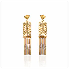 Elegant Dangling Italian-Style Drop Earrings