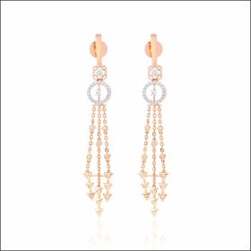 Dancing Sparkle Diamond Latkan Earrings